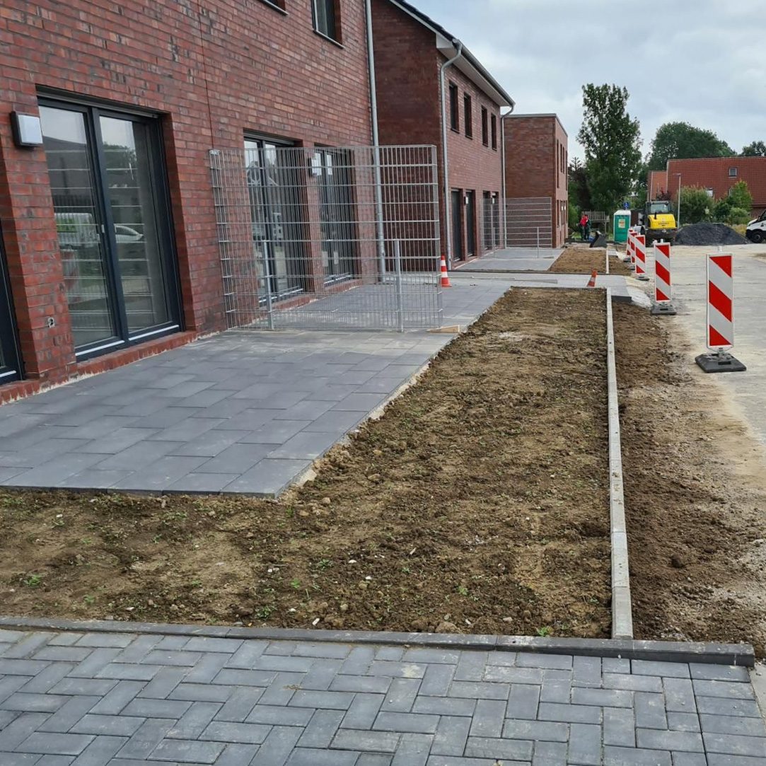 Pflasterung von Hauseingängen, Terrassen, Zufahrten und Parkplätzen